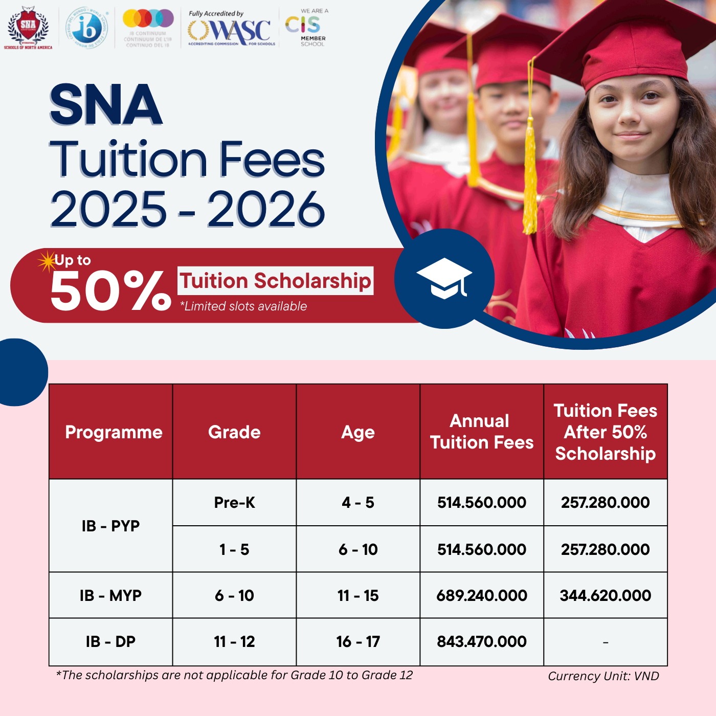 sna tuition fees